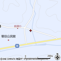 岐阜県下呂市金山町菅田桐洞677周辺の地図