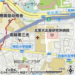 東京都港区白金5丁目周辺の地図