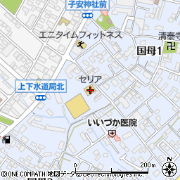 セリアオギノ下石田店周辺の地図