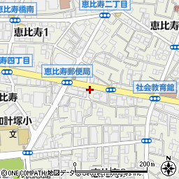 シロヤ・クリーニング　恵比寿店周辺の地図