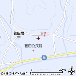 岐阜県下呂市金山町菅田桐洞715周辺の地図