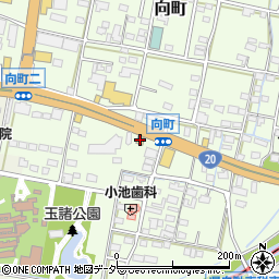 幸楽苑甲府向町店周辺の地図