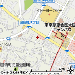 東京都調布市国領町7丁目52周辺の地図