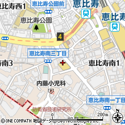 吉崎食堂 恵比寿店周辺の地図