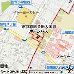 東京慈恵会医科大学　国領キャンパス周辺の地図