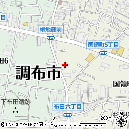 東京都調布市国領町6丁目2-14周辺の地図