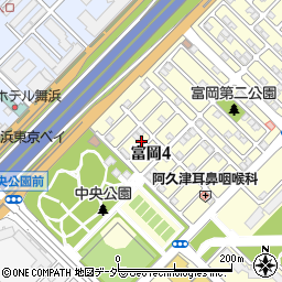 千葉県浦安市富岡4丁目19-3周辺の地図
