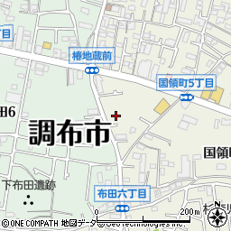 東京都調布市国領町6丁目2周辺の地図