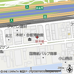 株式会社丸増ベニヤ商会　東京営業所周辺の地図