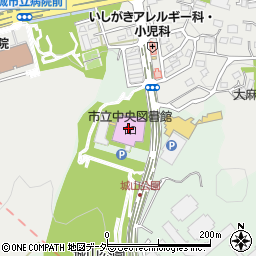 稲城市立中央図書館周辺の地図