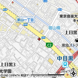 カレーハウスＣｏＣｏ壱番屋中目黒山手通店周辺の地図