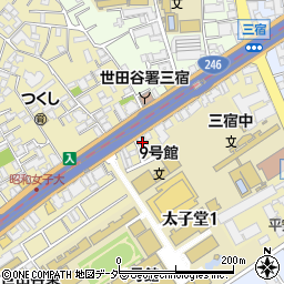 長谷川体育施設周辺の地図