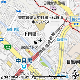 ｂ－ｔｏｗｎ中目黒周辺の地図