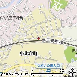 東京都八王子市小比企町805周辺の地図