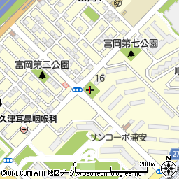 富岡第3児童公園周辺の地図