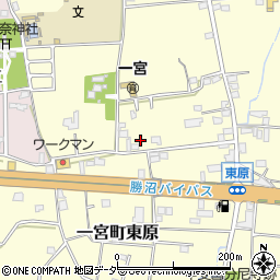 山梨県笛吹市一宮町東原424-1周辺の地図