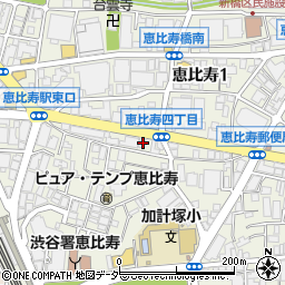 東京都渋谷区恵比寿4丁目9-11周辺の地図