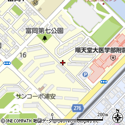 千葉県浦安市富岡2丁目周辺の地図