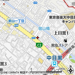 テンオーワン中目黒店周辺の地図