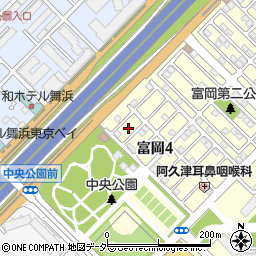 千葉県浦安市富岡4丁目18周辺の地図