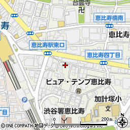 刀削麺 張家 恵比寿店周辺の地図