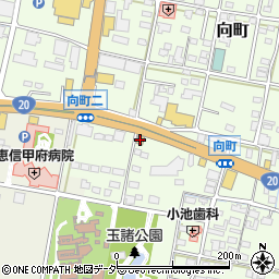 マツダオートザム甲府東周辺の地図
