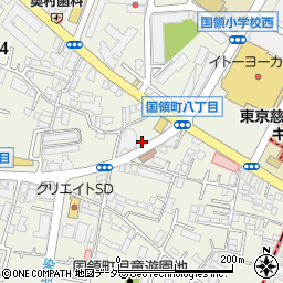 東京都調布市国領町4丁目51-25周辺の地図