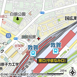 敦賀観光案内所周辺の地図