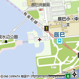 辰巳排水機場周辺の地図