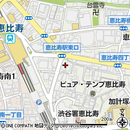 東京都渋谷区恵比寿4丁目6周辺の地図