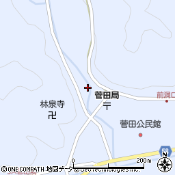 岐阜県下呂市金山町菅田桐洞186周辺の地図