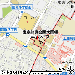 東京都調布市国領町8丁目3-1周辺の地図