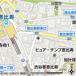 東京都渋谷区恵比寿4丁目6-1周辺の地図
