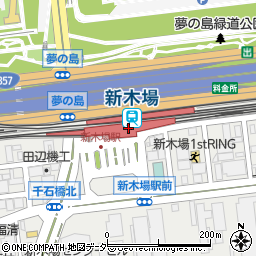 東京都江東区周辺の地図