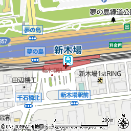 新木場駅周辺の地図