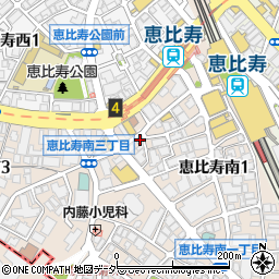 おみっちゃん　恵比寿店周辺の地図