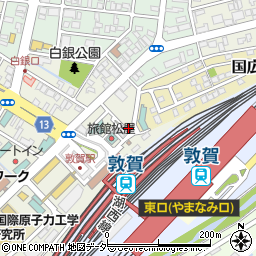 駅レンタカー敦賀営業所周辺の地図