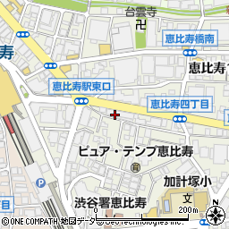 キムカツ 恵比寿本店周辺の地図