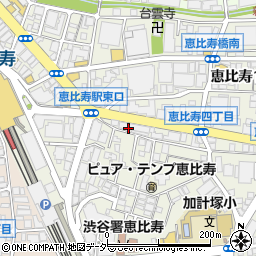キムカツ 恵比寿本店周辺の地図