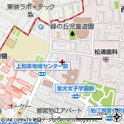 愛光女子学園園内宿舎周辺の地図