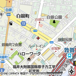 福井県敦賀市白銀町5-23周辺の地図