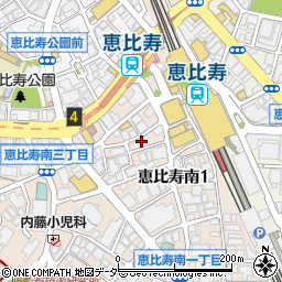 博多うどん酒場イチカバチカ 恵比寿店周辺の地図
