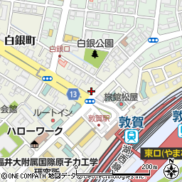 福井県敦賀市白銀町4-4周辺の地図