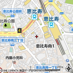 真不同 飲茶倶楽部 恵比寿店周辺の地図