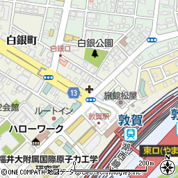 福井県敦賀市白銀町4-5周辺の地図