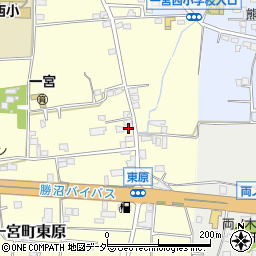 山梨県笛吹市一宮町東原432周辺の地図