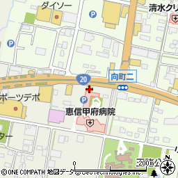 カレーハウスココ壱番屋甲府上阿原店周辺の地図