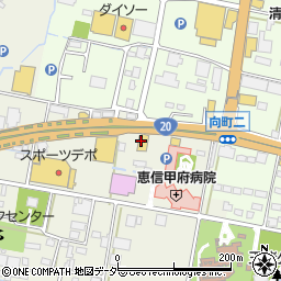 スシロー 甲府東店周辺の地図
