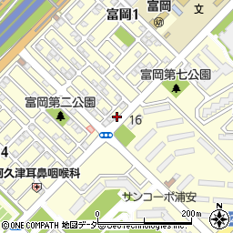 千葉県浦安市富岡1丁目6周辺の地図