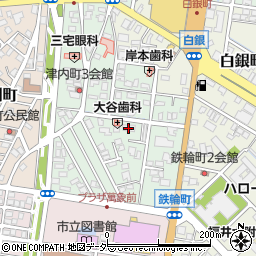 津内参番館周辺の地図